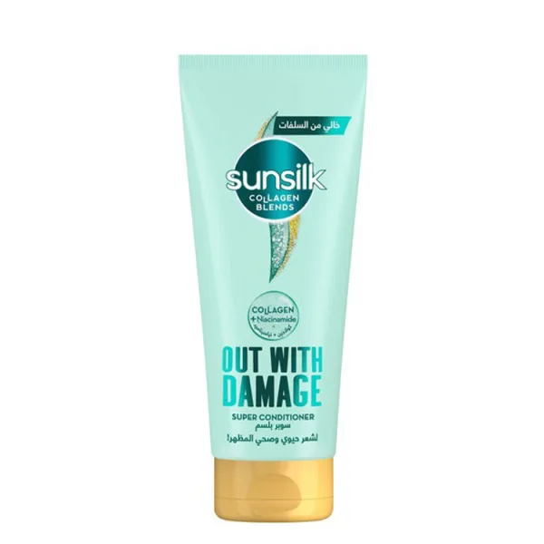 Sunsilk كولاجين Blends Out with Damage بلسم with كولاجين & Niacinamide - sulfate free cruelty free