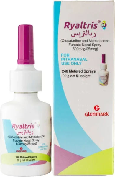 Ryaltris 600mcg Olopatadine & 25mcg Mometasone Furoate Metered Dose بخاخ للأنف