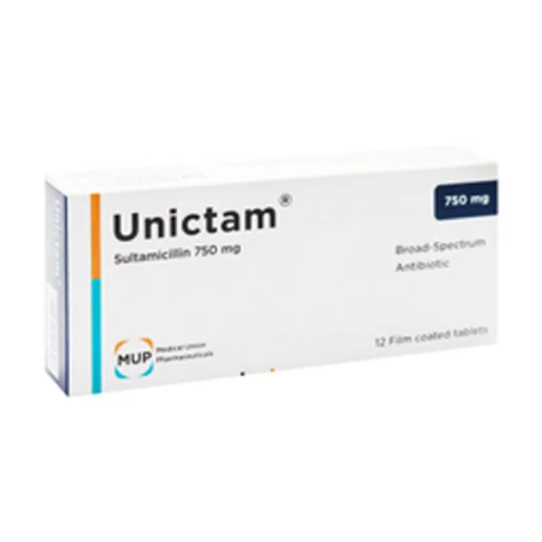 Unictam 750 مجم Sultamicillin Broad Spectrum Antibiotic