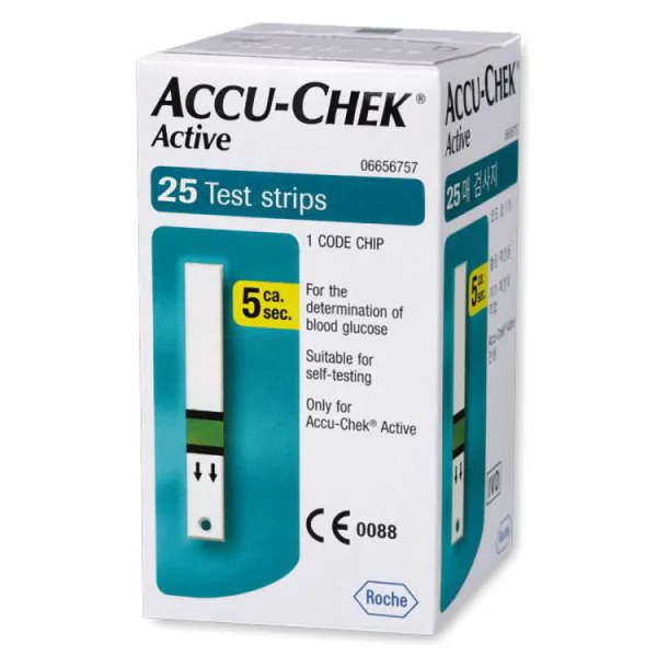 Accu-Chek Active Blood Glucose شرائط اختبار