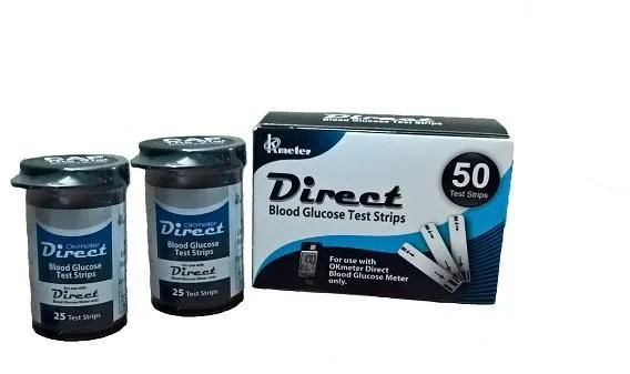 OKmeter Direct Blood Glucose شرائط اختبار