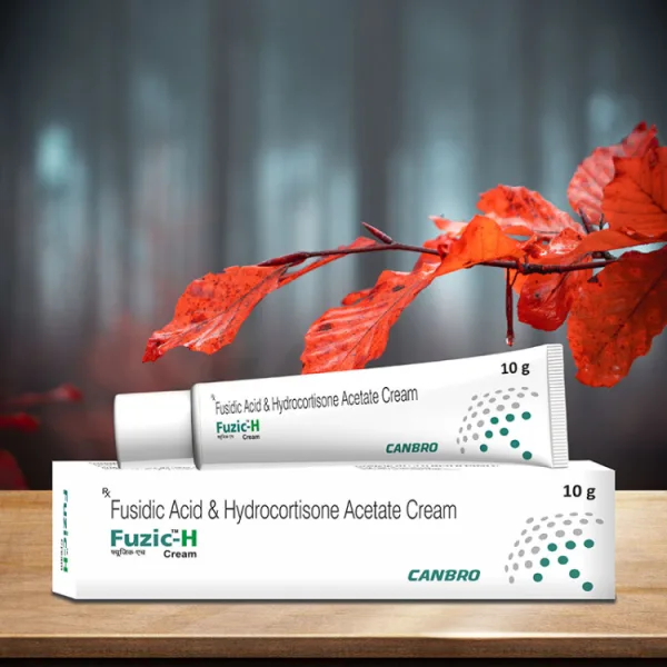 Fusi-zon 2% Fusidic Acid & 1% Hydrocortisone Acetate مضاد للبكتيريا Anti-Inflammatory & Antipruritic Topical كريم