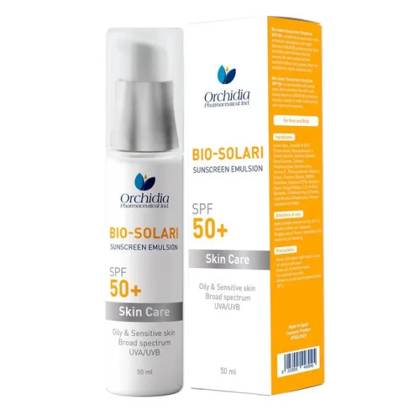 Orchidia Bio-Solari Face & Body واقي شمس مستحلب for Oily & Sensitive Skin SPF50+