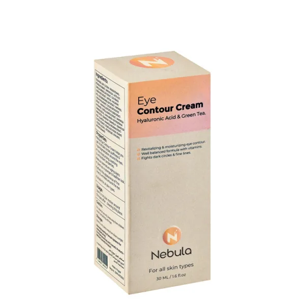 Nebula Revitalizing & مرطب Eye Contour كريم with حمض الهيالورونيك & Green Tea for All Skin Types